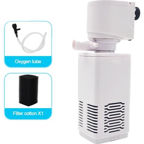 Aquariumfilterpumpe, 4-in-1-Funktionalität, einstellbare Durchflussrate, 600F (1/2)