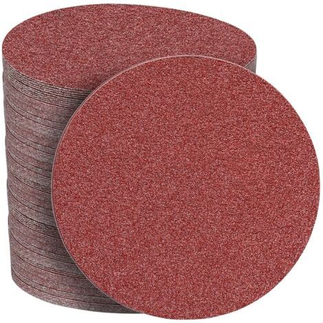 Disques Abrasifs 150mm Grain 80 Papier Poncer 50 Pièces no Trous Disque Poncage pour Ponceuse Excentrique (1/5)
