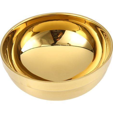 Bol en acier inoxydable à double paroi isolée thermiquement, résistant à l'usure, antidérapant, poli et sûr, épais (1/5)