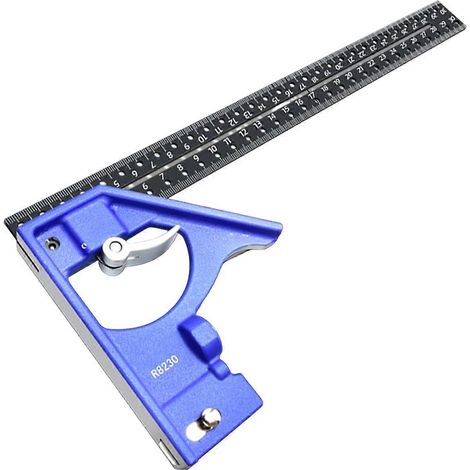 Règle d'angle de précision 30 cm pour le traçageoutil de perçage et de marquage industrielbleu (1/5)