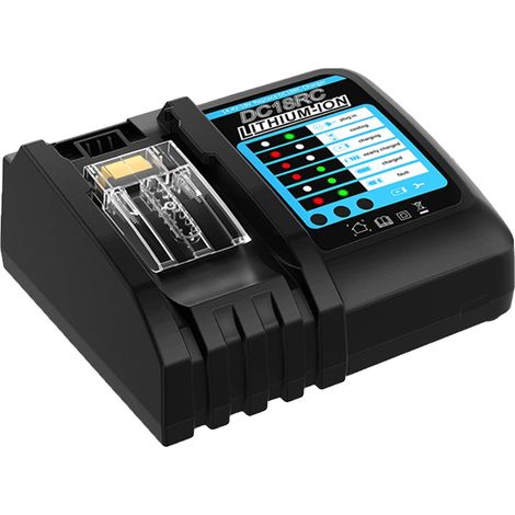 Batería recargable, capacidad de 8000 mAh, funciones de seguridad, cargador de 4 A. (1/2)