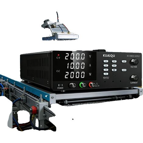 Fuente de alimentación, voltaje de salida ajustable, protección contra sobretensiones, R-SPS15010S-232, memoria OCP OVP-c (1/5)