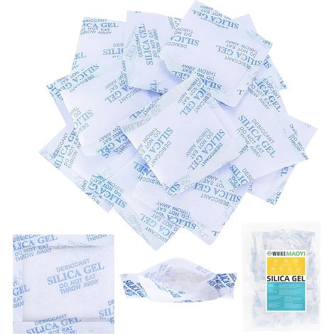 75Stück x 5g Silicagel Beutel, Silica Gel Trockenmittel Silica Gel Beutel, Vakuum Silica Gel Packs, Silicagel Sachets für Elektronik Kleidung Schubladen Schuhentfeuchter Schrankentfeuchter