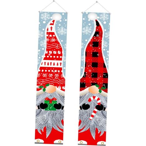 Türbanner Paar aus Polyester Weihnachts Verandaschild mit