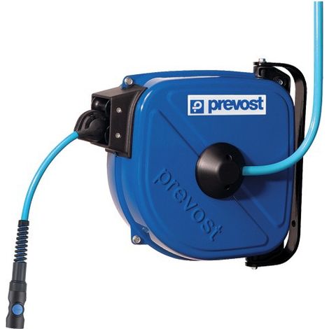 Prevost – Enrouleur pneumatique 12m – Pression max 12 bar – Raccord G 3/8 F – DRF0812IS – Système anti-torsion et frein de retour