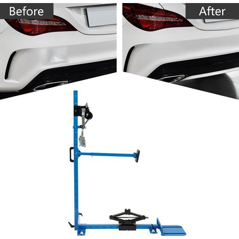 Outil de réparation de bosses sur les voitures, outil de carrosserie automobile, débosselage, système de traction, hauteur réglable de 124 à 154 centimètres, force de traction maximale de 800 kilogram (1/5)