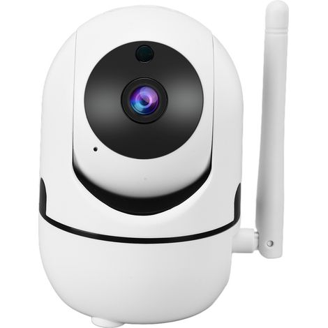 Caméra IP WiFi 720p, caméra de sécurité sans fil avec vision nocturne, détection de mouvement et audio bidirectionnel pour la maison (prise 100-240 V UK). (1/5)