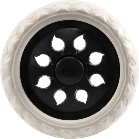 Noir Blanc Noyau Plastique Mousse Chariot pour Achats Roulettes Panier Roue (1/5)
