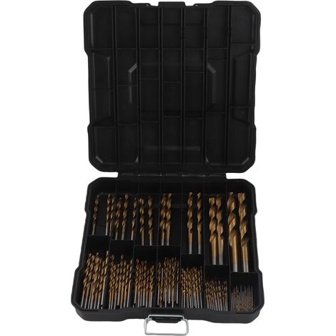 Set mit 99 HSS-Spiralbohrern für elektrische Bohrmaschinen mit zylindrischem Schaft, 1,0–3,0 mm (1/5)