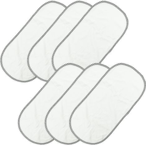 Lot de 6 evêtements impeméables pou table à lange, matelas à lange potables, sous-seviettes souples pou le changement de couche de bébé, éutilisables, housse pou table à lange 60 x 30 cm (1/3)
