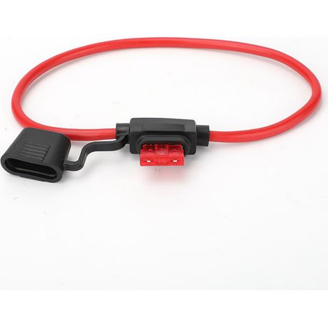 10 AWG, 40 A, waterproof fuse holder, suitable for trucks, cars, motorcycles, and electric vehicles. Fuse holders from 5 A to 40 A are available as options (please contact our customer service).