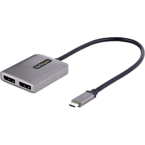 2-Port USB-C to DisplayPort MST Hub 4K StarTech.com Hub USB-C MST à 2 Ports - Dual-DP 4K60Hz avec DP 1.4 et DSC - Répartiteur vidéo/audio - 2 x DisplayPort - de bureau