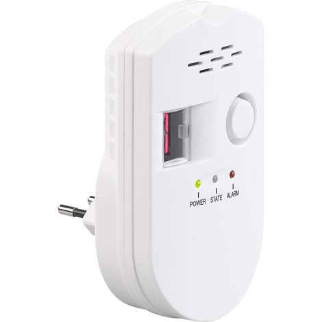 Erdgasmelder: Multigasmelder mit Steckdose für Erdgas und Flüssiggas, 85, für Kohlenmonoxid, Erdgas & Flüssiggas, 85 DB (Gassensor) (1/5)