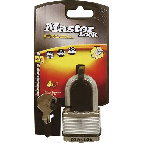 MASTER LOCK Vorhangschloss Excell M5EURDLF 52 mm Stahl, verschiedensperrend SB