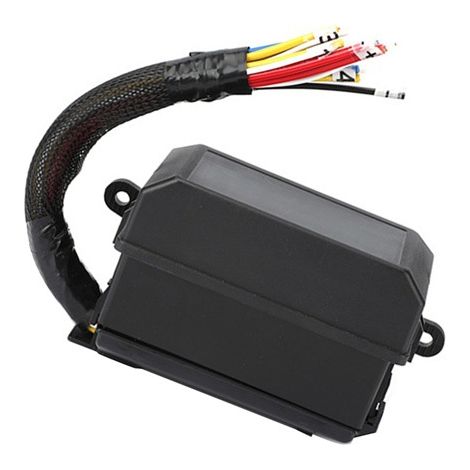 1 color: Black Material: Plastic Automotive relay fuse box, 12V, 6-way fuse box (1/4)