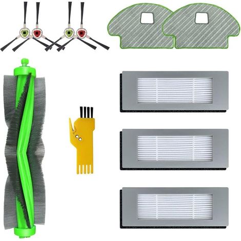 Kit de accesorios FOREHILL para aspiradora robot iRobot Roomba Combo R111840 R1138. Piezas de repuesto. Paquete de 10 piezas: 1 cepillo de rodillo, 3 filtros. (1/5)