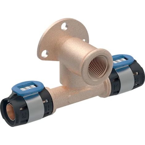 GOMITO DI ALLACCIAMENTO A T 90  ° FLOWFIT DISASSATO PER MULTISTRATO A PRESSARE 1/2 -  EE ¸20MM - PROFONDIT EE' 36MM   GEBERIT