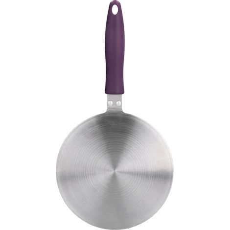 Ortviai Plaque diffuseur de chaleur pour plaque à induction et gaz – Acier inoxydable, 21,5 cm, poignée ergonomique (1/4)