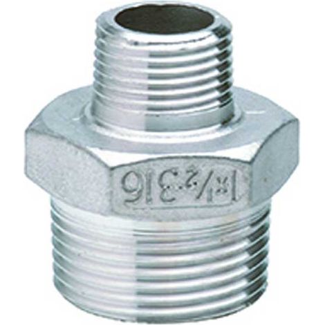 Machón Reducido Acero Inoxidable Aisi 316  Medidas  Accesorios Fontanería: 2"-1"1/2