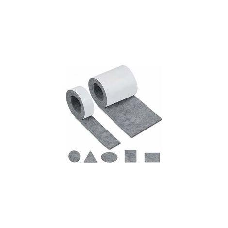 Lot de 2 Rouleaux Feutrine Adhésive Antidérapante 100x10cm et 100x2cm, Protection Meubles Pieds Table Chaise Canapé, Découpe Libre (1/4)