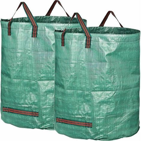 2X Sacs De Jardin 300L Indéchirables 67Cm X 84Cm (1/4)