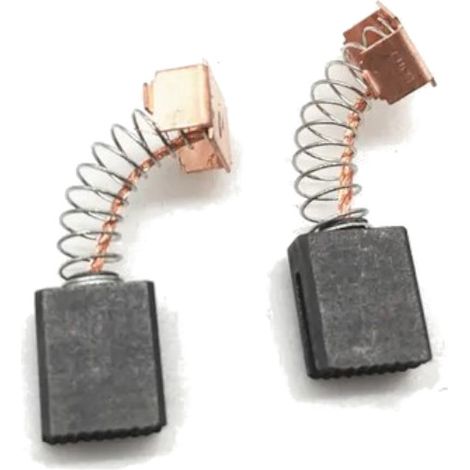 2x Trade-Shop Kohlebürsten Motorkohlen 6x10x12mm kompatibel mit Crown CR125, Einhell, Matrix, Topex / Elektrowerkzeug Zubehör (1/3)