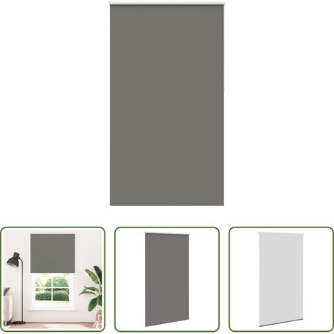 Sichtschutz - Verdunkelungsrollo Grau 130x210cm Stoffbreite 126,6cm Polyester (1/5)
