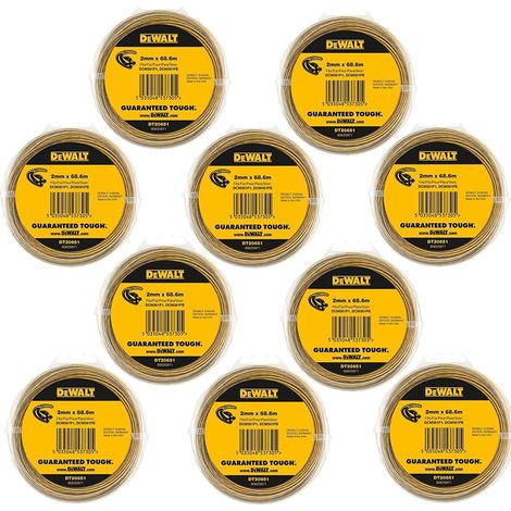 10x Dewalt DT20651-QZ Line Trimmer Wire 2mm 68.6m Dewalt DCM561 DCM561P1 DCM56PB (1/5)