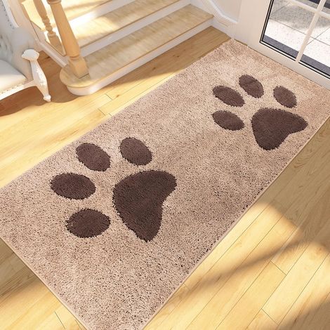 Paillasson Interieur Long 80 x 178 cm, Tapis d'Entrée Antidérapant et Lavable en Machine, Tapis de Sol Douces Absorbantes pour Chien, Entrée, Porte, Couloir, Passage, Chambre (1/5)