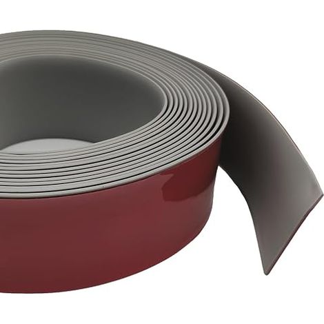 Baguette de fenêtre Largeur 50 mm Plate profilée moulure en plastique moulure décorative protection des bords protection murale profil de transition gris (1/5)