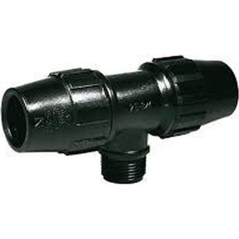 TE ROSCA MACHO DE 20 MM CON ROSCA DE 1/2