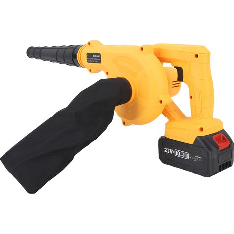 Souffleur de feuilles portatif sans fil électrique à batterie, aspirateur balai pour ordinateur, prise UE 100-240 V (1/5)