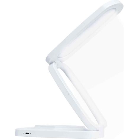 Lampada da scrivania a LED per ufficio e casa, alimentata a batteria ricaricabile, pieghevole e portatile, striscia LED per scrivania, piccola lampada da scrivania con luminosità regolabile.