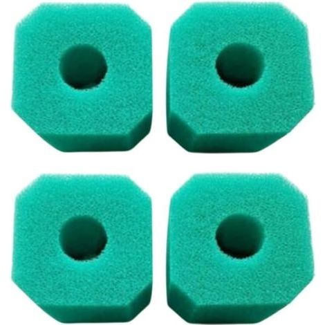 Lot de 4 tubes en éponge verte pour nettoyeur de piscine V1 et S1, filtration efficace, longue durée, installation facile, pièces de rechange pour accessoires d'entretien de piscine (vert, 4 (1/5)
