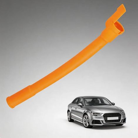 Ölmessstabrohr 038103663, Ölmessstab-Einführungstrichter, Ersatz-Kunststoffrohr für 1.9 TDI-Motor, für VW Bora, Golf, Jetta, Audi A3, A4, A6, Seat, Skoda, Orange (1/5)