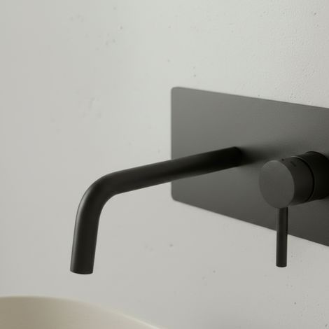 Miscelatore incasso lavabo nero, con bocca e aeratore 178mm. Paffoni serie Jolly JL105NO  Nero (1/5)