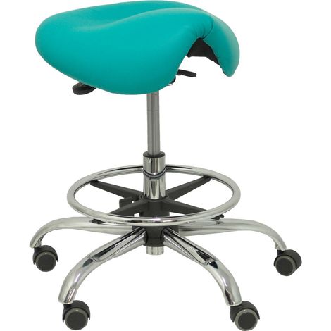Sgabello Alatoz similpiel verde (1/5)