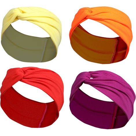 Headband - Largeur 10 Cm - Tissu Extensible Doux - Pour Femme Et Adolescentes - Idéal Pour Yoga Course Et Vie Quotidienne - Lot De 1 (1/5)