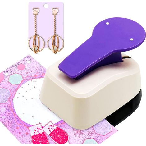 Perforateur Mini à Étiquettes Outil de Perforation à Embossage de Trous Poinçonneuse pour Loisirs Créatifs Pour Signets, Bijoux, Scrapbook, Planificateur, Enveloppe, École, Bureau (1/5)