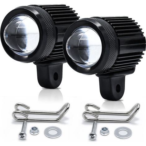 Motorrad-LED-Scheinwerfer, zweifarbig, 6000K Weiß, 3000K Gelb, Nebelscheinwerfer