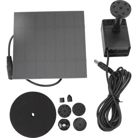 DIY-Solarwasserpumpen-Set mit 6 Düsen für Vogelteich, Garten oder Aquarium, umweltfreundlich und energieautark (1/5)