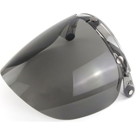 Visiera parasole per caschi da moto convertibili, visiera parasole curva, 3 bottoni a pressione. (1/5)