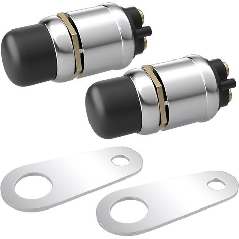 Interrupteur de démarrage à bouton-poussoir, 12 V 50 A, étanche, à démarrage momentané, pour moteur de voiture, camion, bateau, quad (1/5)