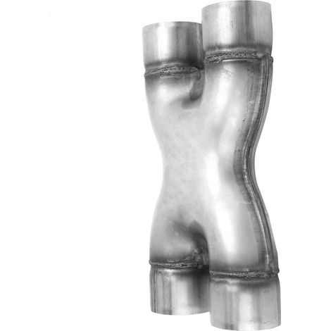Tuyau d'échappement XPipe à double entrée/sortie 2,5 pouces, crossover universel en acier inoxydable (1/5)