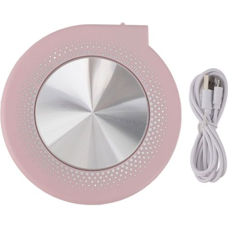 Chauffe-tasse électrique USB, mise hors tension automatique, 55 °C, 8cm, coussin chauffant pour café, boissons, lait, thé, chocolat chaud (1/5)