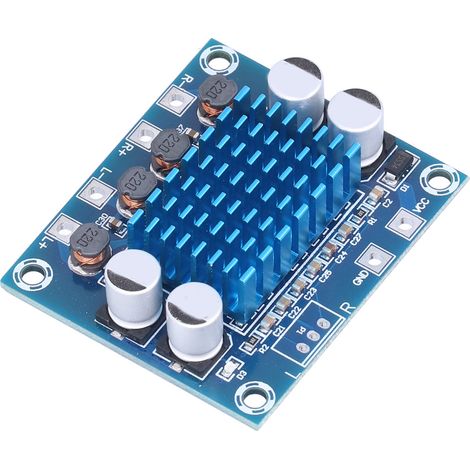 Carte d'amplificateur numérique, carte d'amplificateur de puissance audio numérique à deux canaux 30 W CC 8-26 V (1/5)