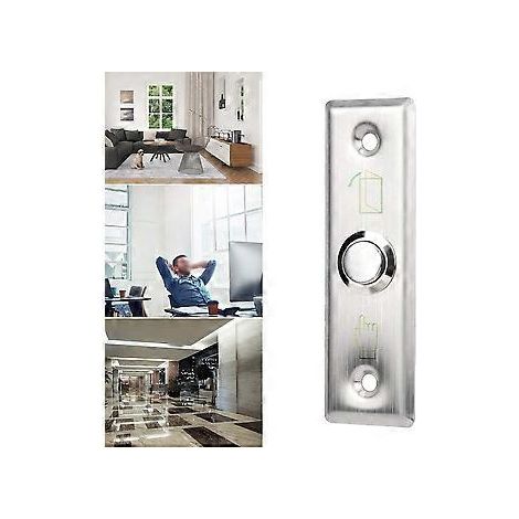Bouton de sortie en acier inoxydable, bouton-poussoir de porte rond, interrupteur électrique de contrôle d'accès pour cadre de porte creux/boîte électrique intégrée (1/5)