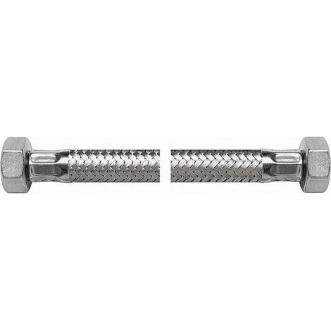 Viper Plus 3/4" Edelstahl-Geflechtschlauch mit W-W-Gewinde - L 80 (1/4)