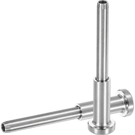 10 Pcs Kit De Rampe Cable Invisible, 1/8" 316 Acier Inoxydable Recepteur Invisible Et Embout A Rabouter Tendeur Pour Rampe De Terrasse, Escaliers, Poteau Bois Metal, Argent (1/5)