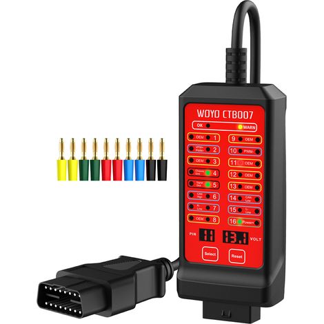 Decdeal Woyo 12 V 24 tragbarer Dose Tester 16 Pin Ausbruch Box Detection Bus Circuit Vehikel Diagnose in Borddiagnostik (1/5)